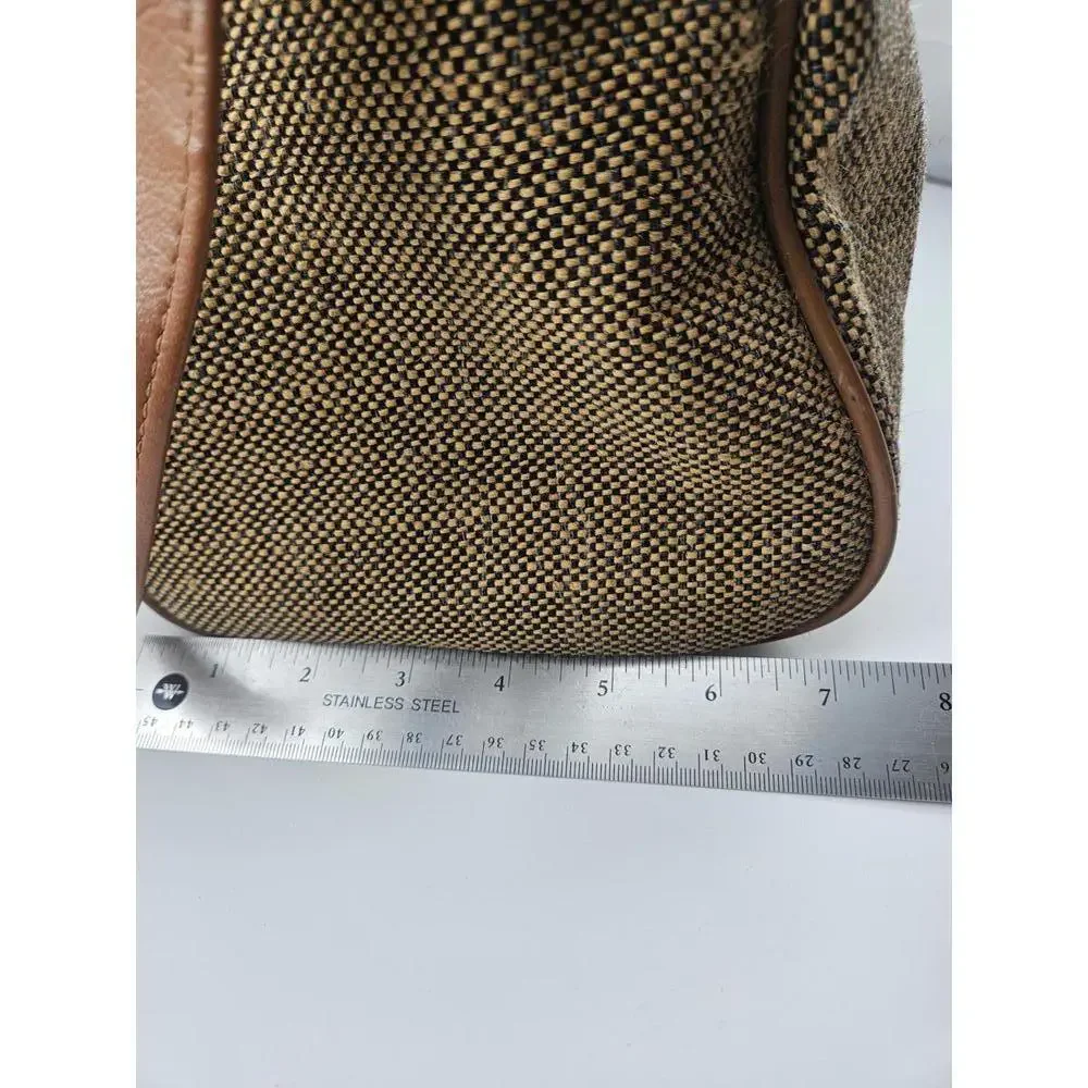 ​Vintage Samsonite Tapestry Duffle Bag Shoulder Strap 14 x 8.in Tweed Pattern